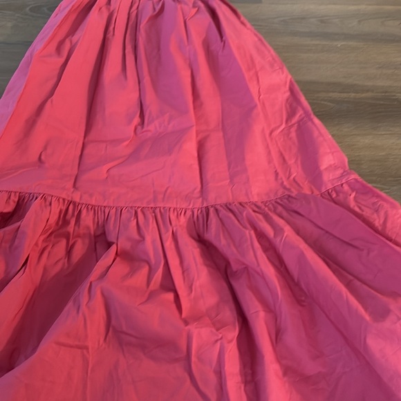 NWT HILL HOUSE HOME The Anjuli Nap Dress in Lipstick Pink Cotton - Picture 5 of 10